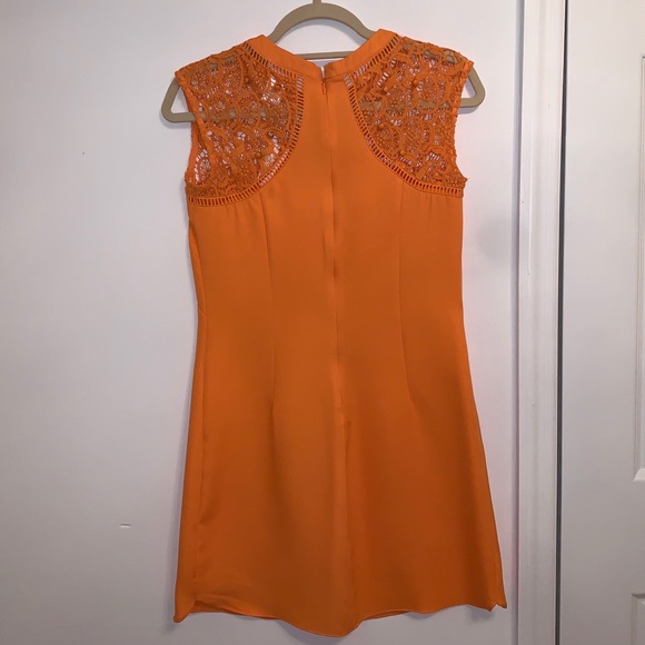 Orange Dress with Lace Detailing - Picture 7 of 11